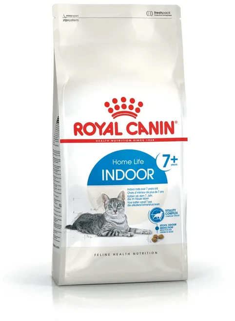 ROYAL CANIN 室內貓乾糧 7歲以上, 3.5kg, 1個, 玉米,雞肉粉,雞脂,酵母,魚油,礦物質,維生素,益生元,果寡糖