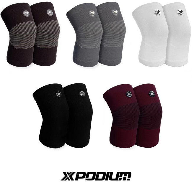 엑스포디움 무릎보호대 2.0 크로스핏 헬스 축구 농구 등산 스퉈트 (한쌍), 마롱 브라운