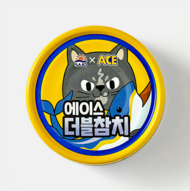 사조 에이스 참치 캔 고양이 애착 간식, 48개, 90g, 더블 참치