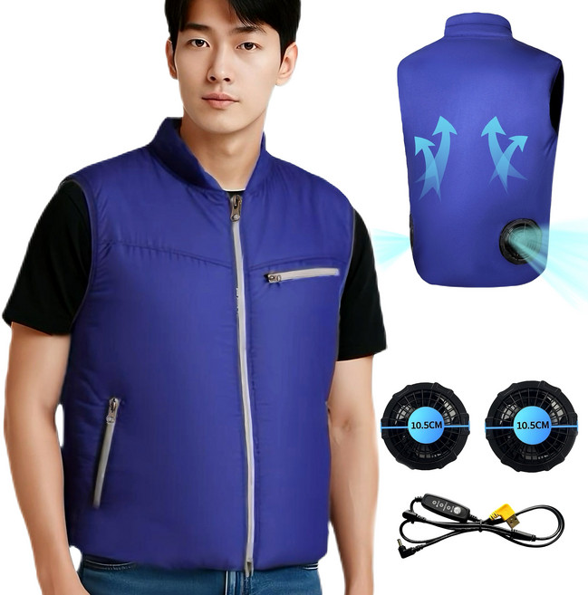 아이스 냉방 선풍기 조끼 여름작업복 K-2-2376