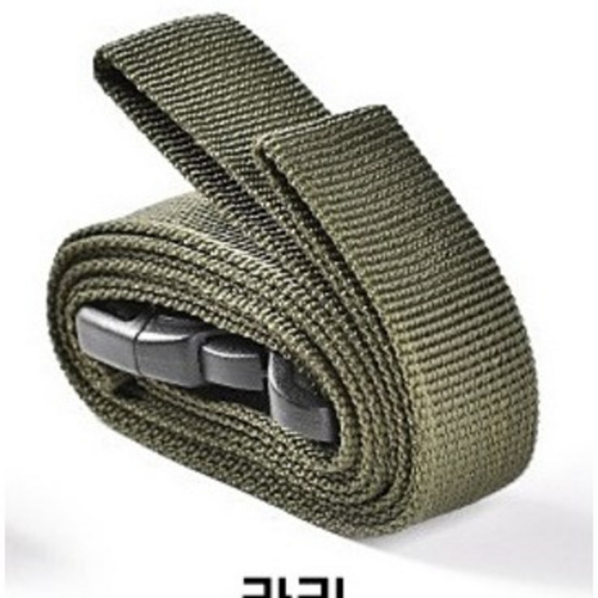 캠핑스트랩 압축벨트 벨크로 버클형 캠핑스트랩 고정용벨트, 이중버클 고정형 카키(1개), 1개