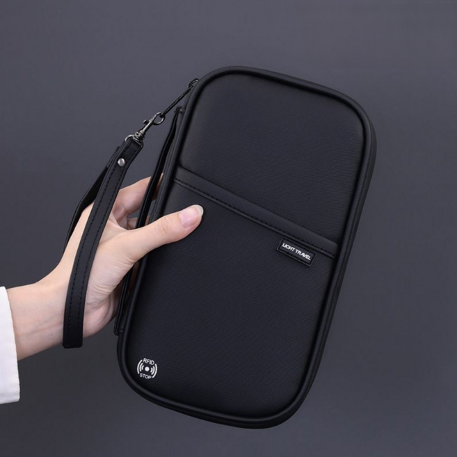 RFID 복제 해킹 방지 가족 여권 파우치 지갑