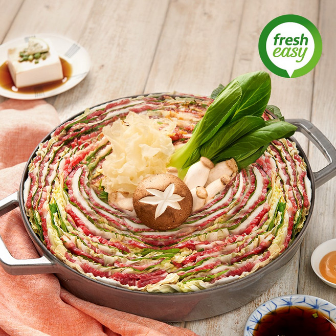 프레시지 밀푀유나베 밀키트 소고기 밀페유 (2인분) (냉장), 816g, 1개