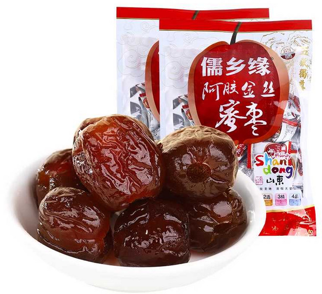 중국대추젤리 중국간식 낱개포장 대추정과 젤리 개별, 2봉지(380g x 2) × 1개, 1개, 380g x 2봉지