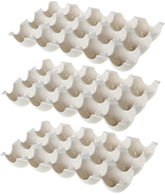 15구 색깔 달걀판 에그케이스, 1세트, 베이지