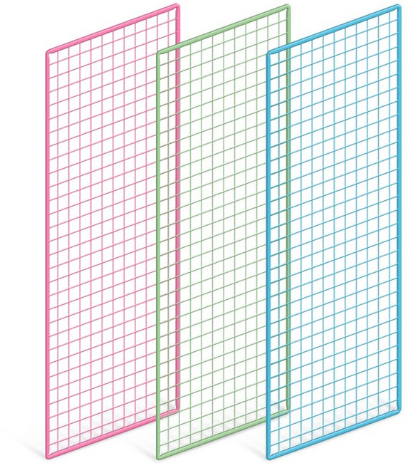 인테리어 컬러 메쉬망 600x1500mm (9가지색상) 휀스망 철망 네트망 파티션 방묘, 화이트, 1개