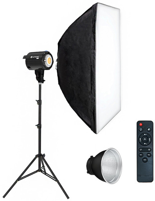 알파믹 120W LED 지속광 촬영조명 소프트박스 강화 스탠드 세트, 1개