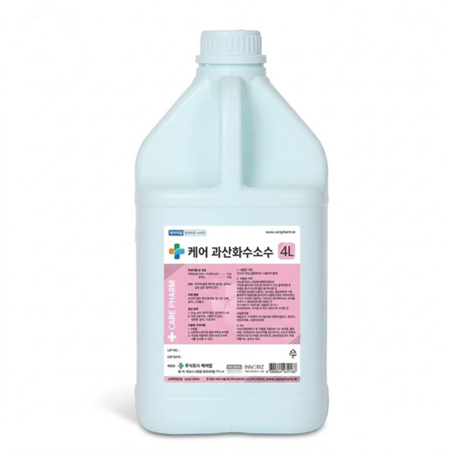 케어팜 과산화수소수 4L 상처소독 얼룩 세탁 구강세척 다용도, 2개