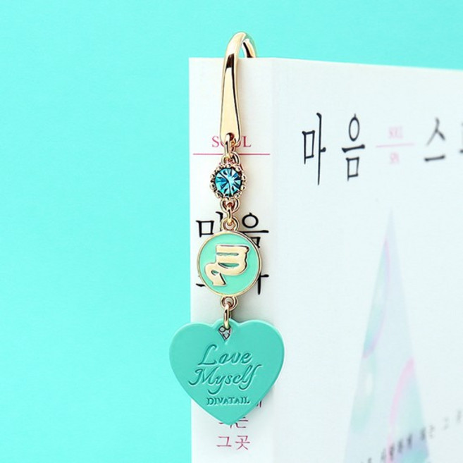 [선물포장] 탄생석 + 별자리 북마크 민트
