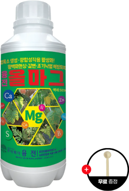 융전 올마그 액제 광합성 촉진 마그네슘 집중관리 엽록소 생성 식물영양제, 1개, 500ml