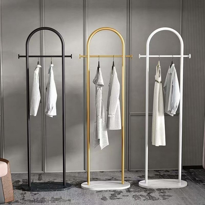 스탠드 이동식 행거 아치형 현관 드레스룸인테리어 철제 행거, 금색