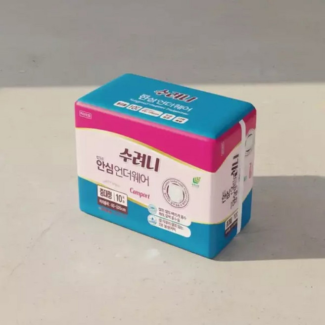 수려니 안심 언더웨어 중대형 80매 10매X8팩 성인용 팬티형 기저귀, 10매, 8박스