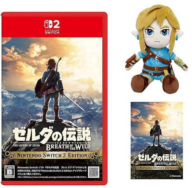 젤다의 전설 브레스 오브 더 와일드 Nintendo Switch 2 Edition -Switch2 링크인 형세트 Amazon.co.jp 한정 특전 직사각형 캔 마그넷 동봉, 1개