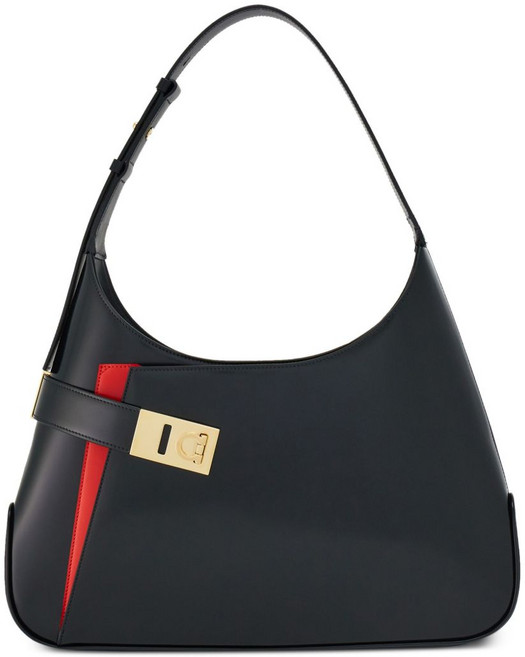 페라가모 호보 가죽 숄더 백