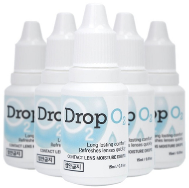 드롭오투 히알루론산 함유 렌즈습윤제, 5개, 15ml