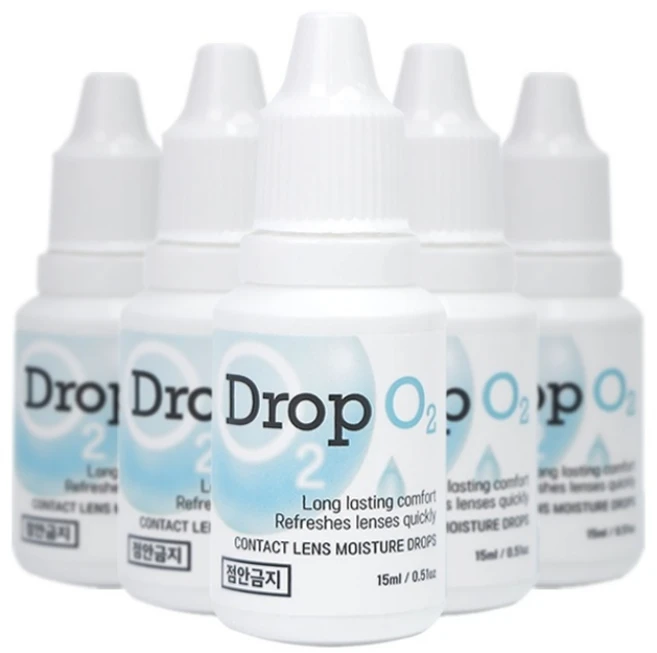 드롭오투 히알루론산 함유 렌즈습윤제, 5개, 15ml - 쿠팡