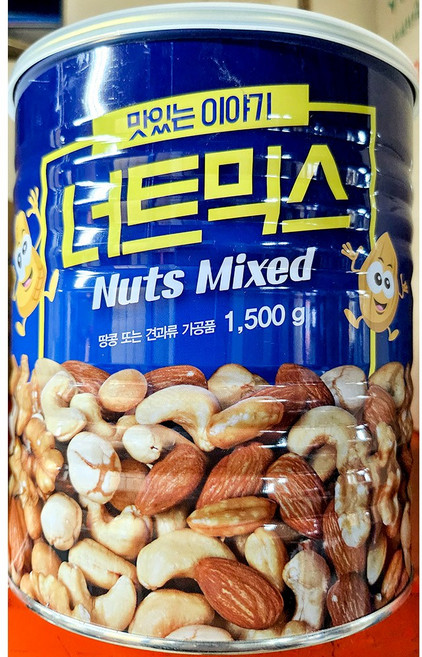 안주마을 땅콩견과믹스 1.5kg X6 모둠견과 안주류 업소용, 6개