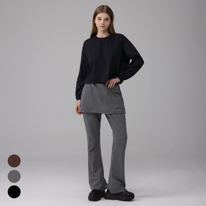 에버라스트 여성 치마바지 부츠컷 스커트팬츠 랩슬랙스