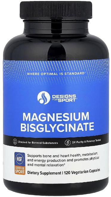 디자인 포 헬스 Maps Sport 마그네슘 비스글리시네이트 킬레이트 베지 캡슐 120정, 1개