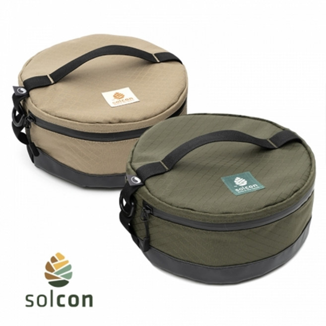 쏠콘 다용도 원형 코펠 케이스 S, 카키, 1개
