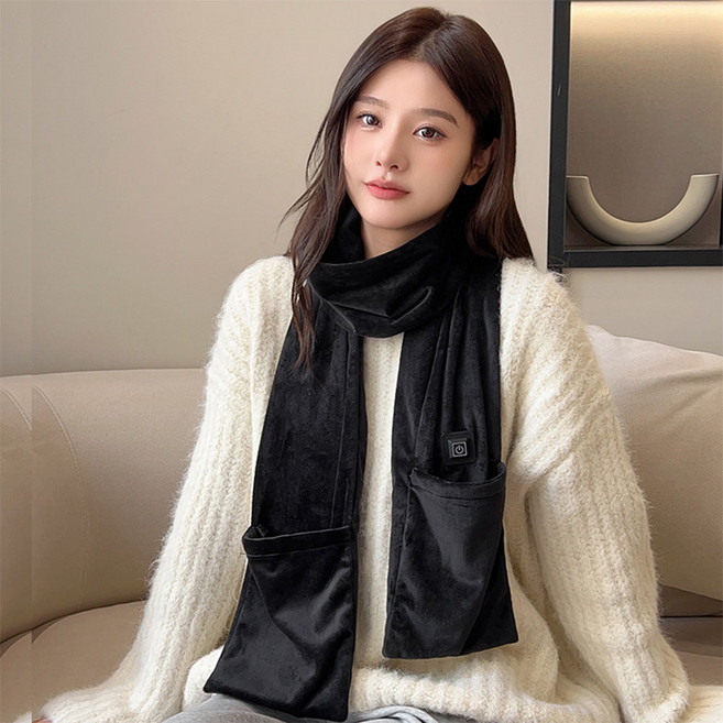Garrl USB 발열 목도리 온열 머플러 휴대용 목도리 남여공용 방한