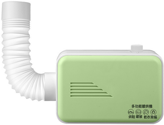 新款家用幹衣機多功能小型烘衣機鞋子寵物烘乾機便捷式暖被機, 220V 中規（國內使用）, 常規款/淺綠色