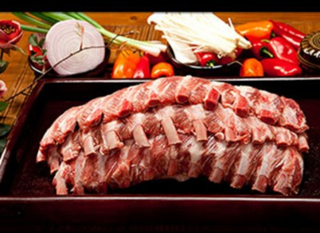 문경약돌돼지 등갈비 1kg, 한박스, 1개