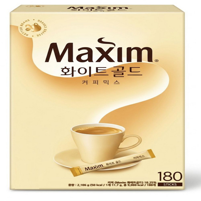맥심 화이트골드 커피믹스, 12g, 180개입, 1개
