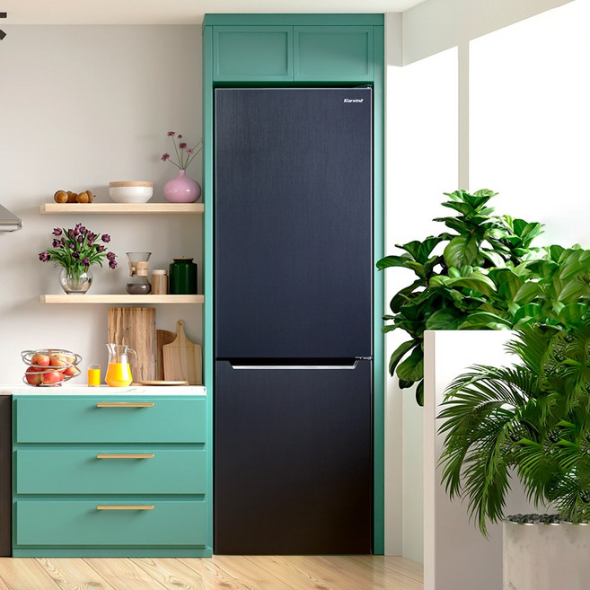 캐리어 클라윈드 일반형냉장고, 블랙 메탈, CRF-CD157BDC