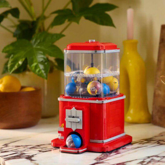 캡슐 뽑기 블록 빌딩 디폼 젤리 가샤폰 머신, 1_고품질 가샤폰 머신 빌딩 블록