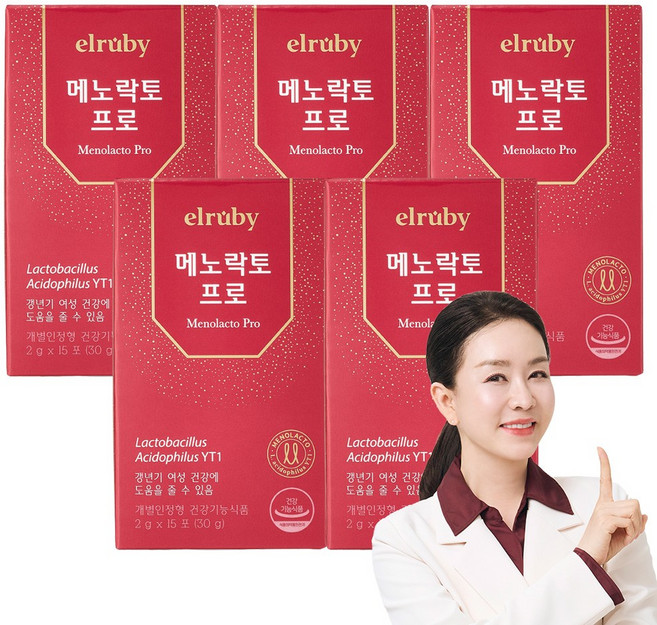 [휴온스N 공식] 메노락토 프로 분말 갱년기 유산균 yt1, 30g, 5박스