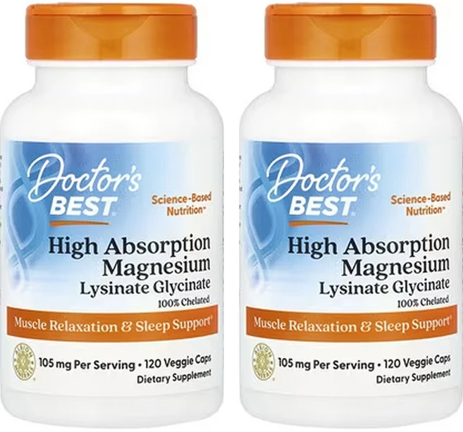 닥터스베스트 2개X 고흡수 마그네슘 105mg캡슐 120정(캡슐당 52.5mg), 120정, 2개 - 쿠팡