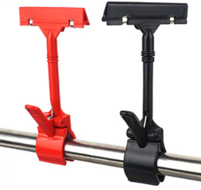 매장집게 행거 클립이름표 빵네임택 카페 POP집게, 블랙