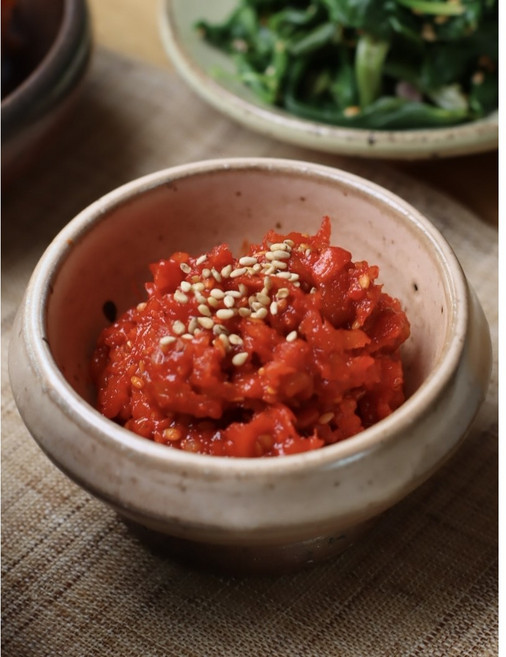 한끼 오징어 초무침 300g 오징어 식해 밥반찬 젓갈, 1개