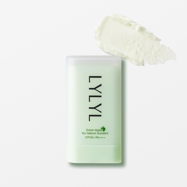 LYLYL 릴릴 그린애플 노세범 선스틱, 1개, 18.5g