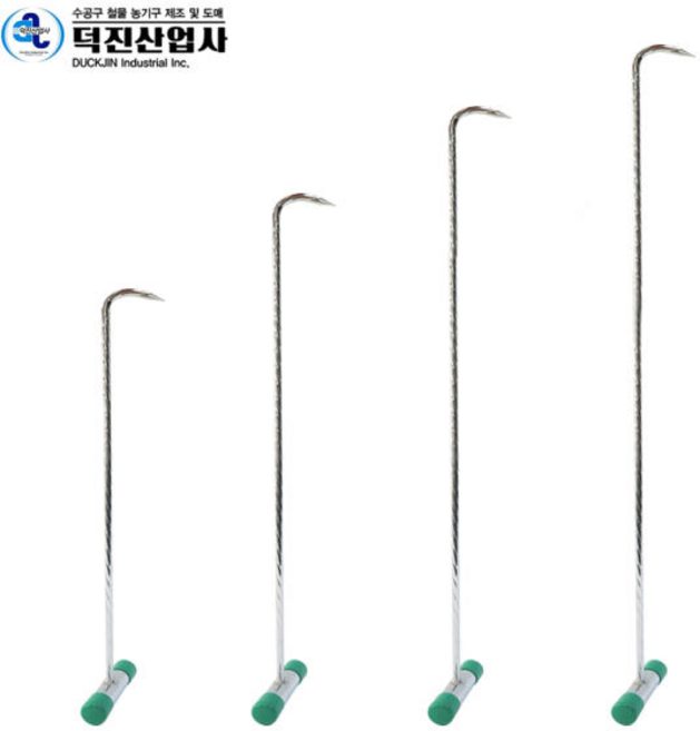 국산 덕진사 철근 T형 가마니 갈퀴 80cm / 갈고리 훅, 1개