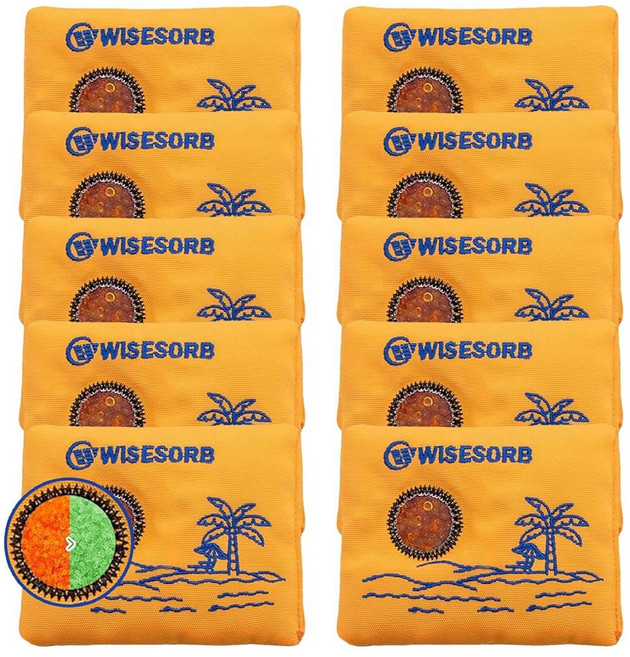 보관용 Wisesorb 100gx5pcs 충전식 제습제 팩 재사용 가능한 백 안전한 옷장 3D 필라멘트 전자 카메라를 위한 실리카 젤 패킷 수분 흡수제 표시 색상, 100 Gram, 5 PACK