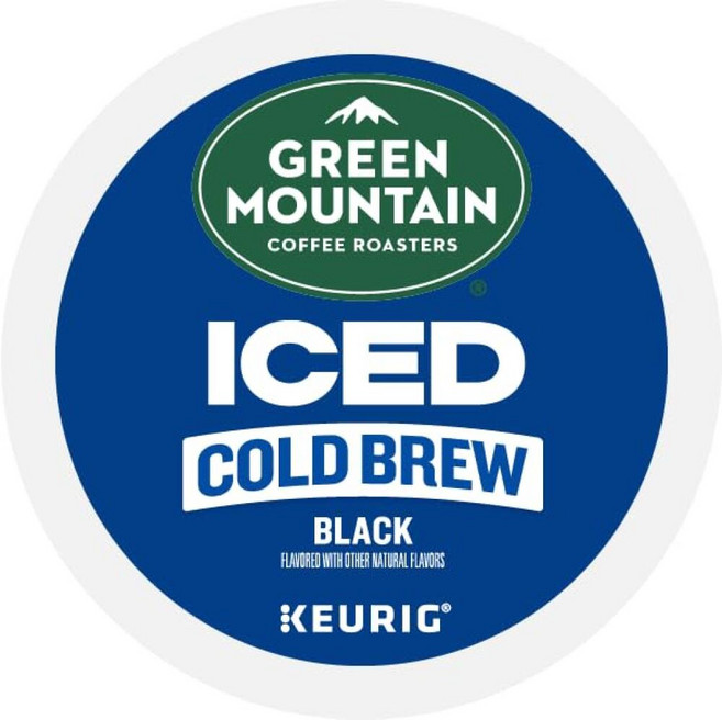 Green Mountain Coffee Roasters Black Cold Brew Keurig 1인용 K-컵 포드 10개