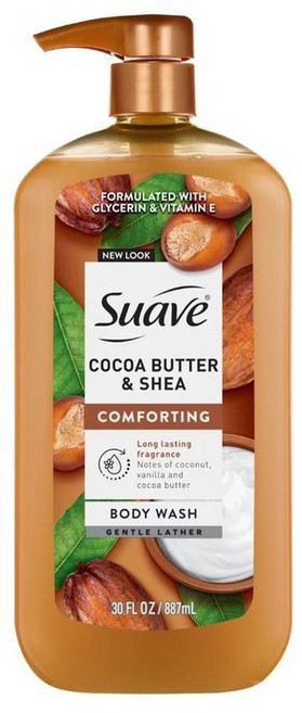 수아브 에센셜 젠틀 바디워시 코코아 버터 & 시어 Suave Essentials Gentle Body Wash Cocoa Butter & Shea, 1개, 887ml