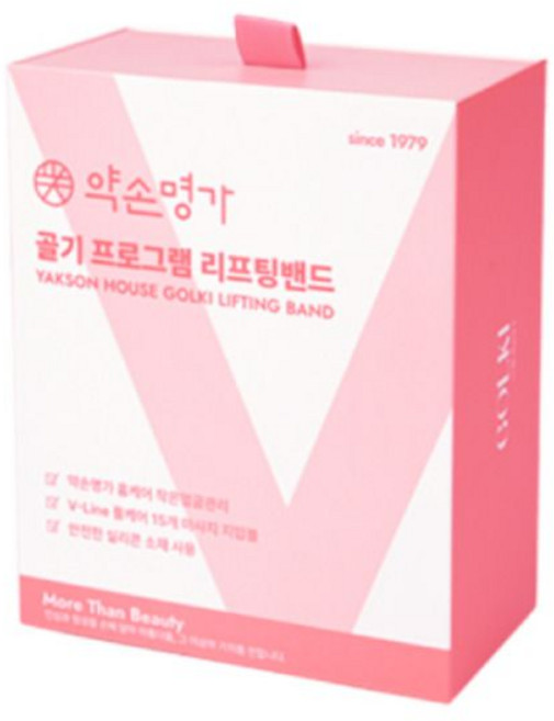 약손명가 골기프로그램 리프팅 밴드 1개 브이라인 탄력 이중턱 브이밴드 604314