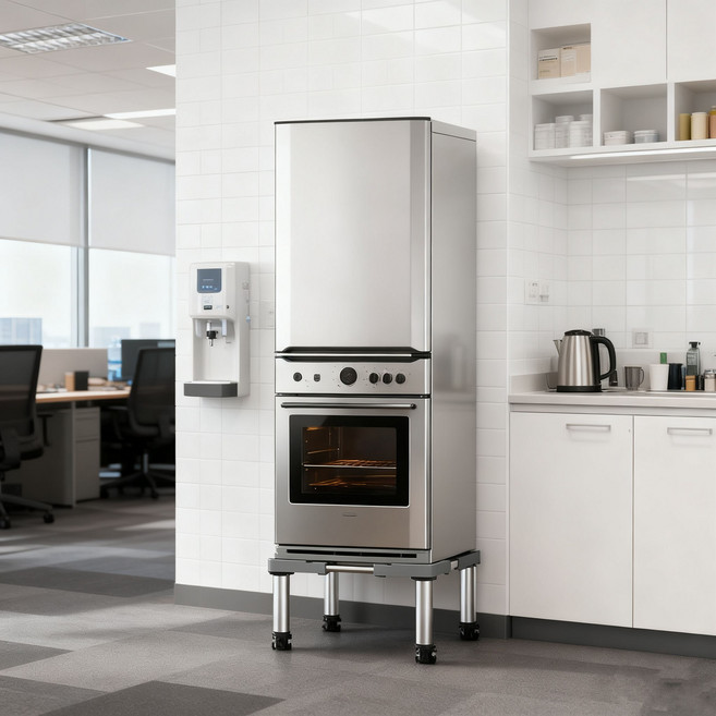 세탁기 높이조절 받침대 사이즈 높이 조절 가능 건조기 냉장고 다용도 수평계내장형 다리 연장 미끄럼 방지 방진 다용도 거치대, 1개, 그레이