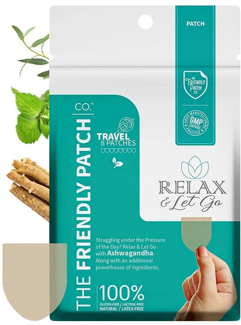 The Friendly 패치 - Relax & Let Go Ashwagandha Gaba Gotu Kola와 함께 이전에는 젠 패치로 알려진 8팩_152734, The Friendly Patch CO. - Relax, 1개 - 쿠팡