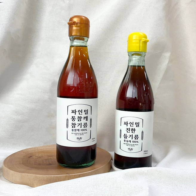 [파인밀] 전통방식 통깨 참기름, 1개, 350ml