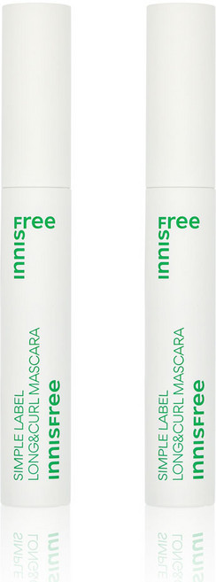 이니스프리 심플라벨 롱앤컬 마스카라, 2개