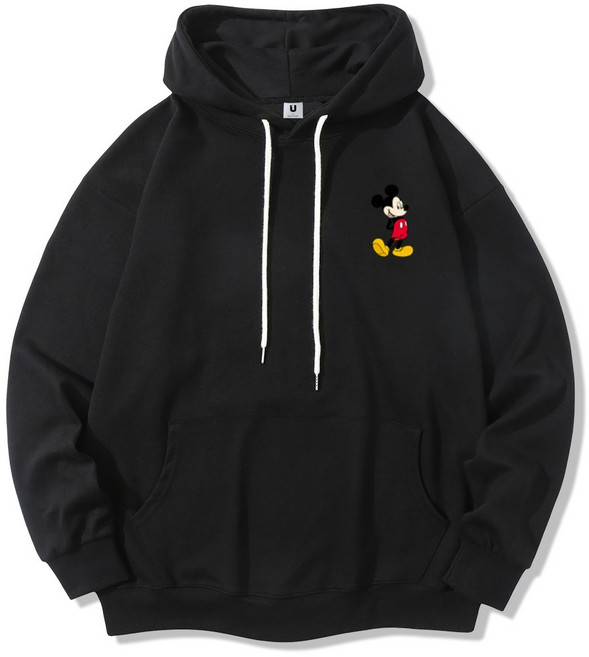 일루소 디즈니 기모 로고 뒷짐 미키 후드티