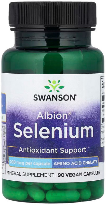 스완슨 알비온 셀레늄 200mcg 90캡슐 Swanson, 3개