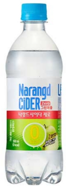 동아오츠카 나랑드 사이다 그린애플 500ml 24pet, 24개