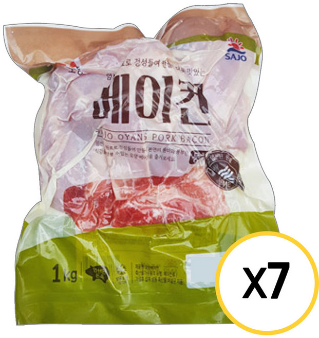 사조오양 베이컨파지, 1kg, 7개