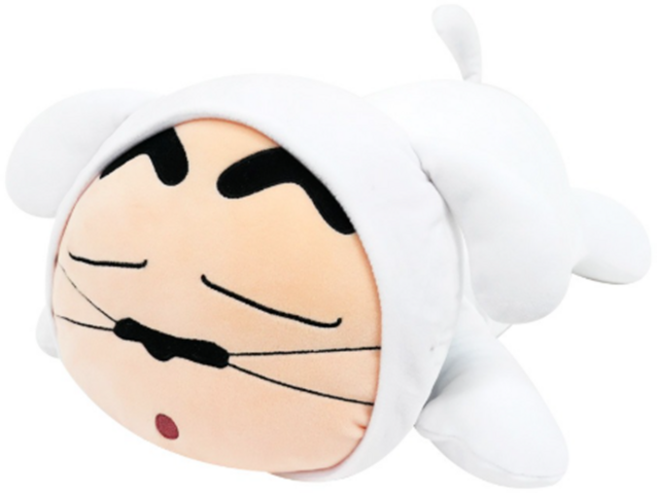 흰둥이 짱구 바디모찌쿠션 50cm/바디필로우 낮잠용쿠션 침구류