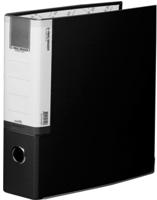 희망 D링 합지 바인더 파일 5cm 3공, 흑색, 1개